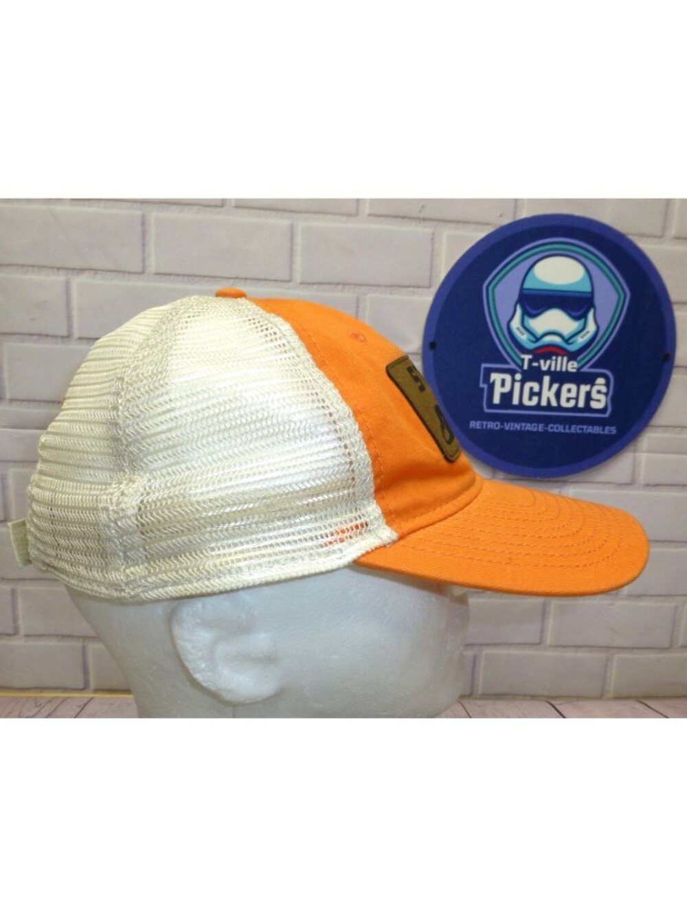 Stihl Orange Mesh Trucker Hat With Chainsaw Patch Snapback Adjustable Cap - Picture 3 of 10